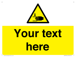 Custom warning crushing of hands